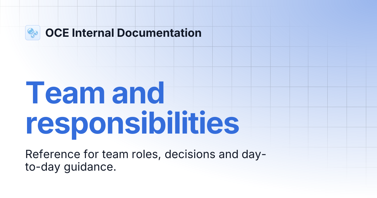 Meet the Open Collective Europe Team | OCE Internal Documentation